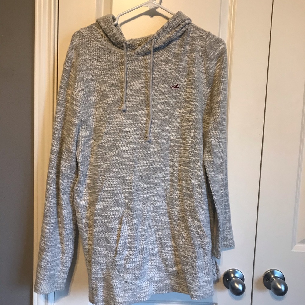 Grey Hollister Hoodie Unisex size small
